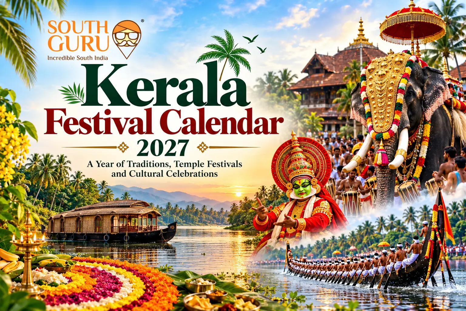 Kerala Festival Calendar 2027: Month-Wise Festivals, Holidays and Celebrations